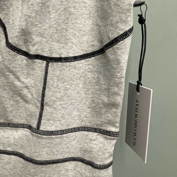 WeWoreWhat Corset Bodysuit Revolve NWT Gray Black Size XL $88 Retail - Picture 2 of 8